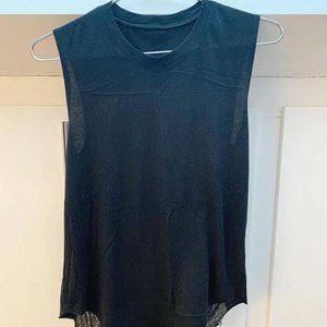 Raquel Allegra Shred Muscle tee sz 0 / black
